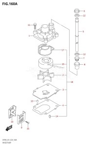 DF80A From 08002F-240001 (E01 E40)  2022 drawing WATER PUMP (DF70A:E01)