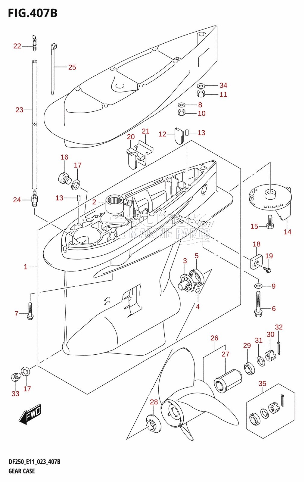 GEAR CASE (DF200Z)