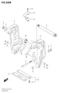 DF250ST From 25004F-910001 (E03)  2019 drawing CLAMP BRACKET (L-TRANSOM)