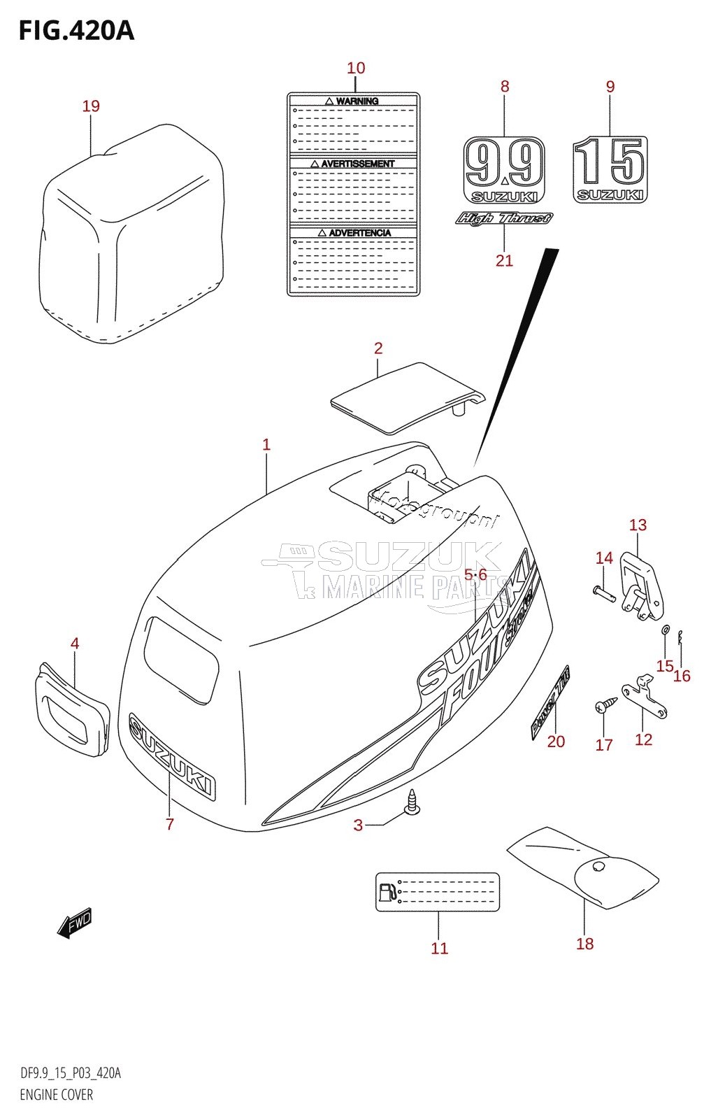 ENGINE COVER (K4,K5,K6,K7,K8,K9)