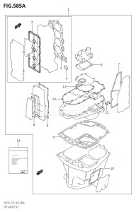 DF175Z From 17502Z-010001 (E03)  2010 drawing OPT:GASKET SET