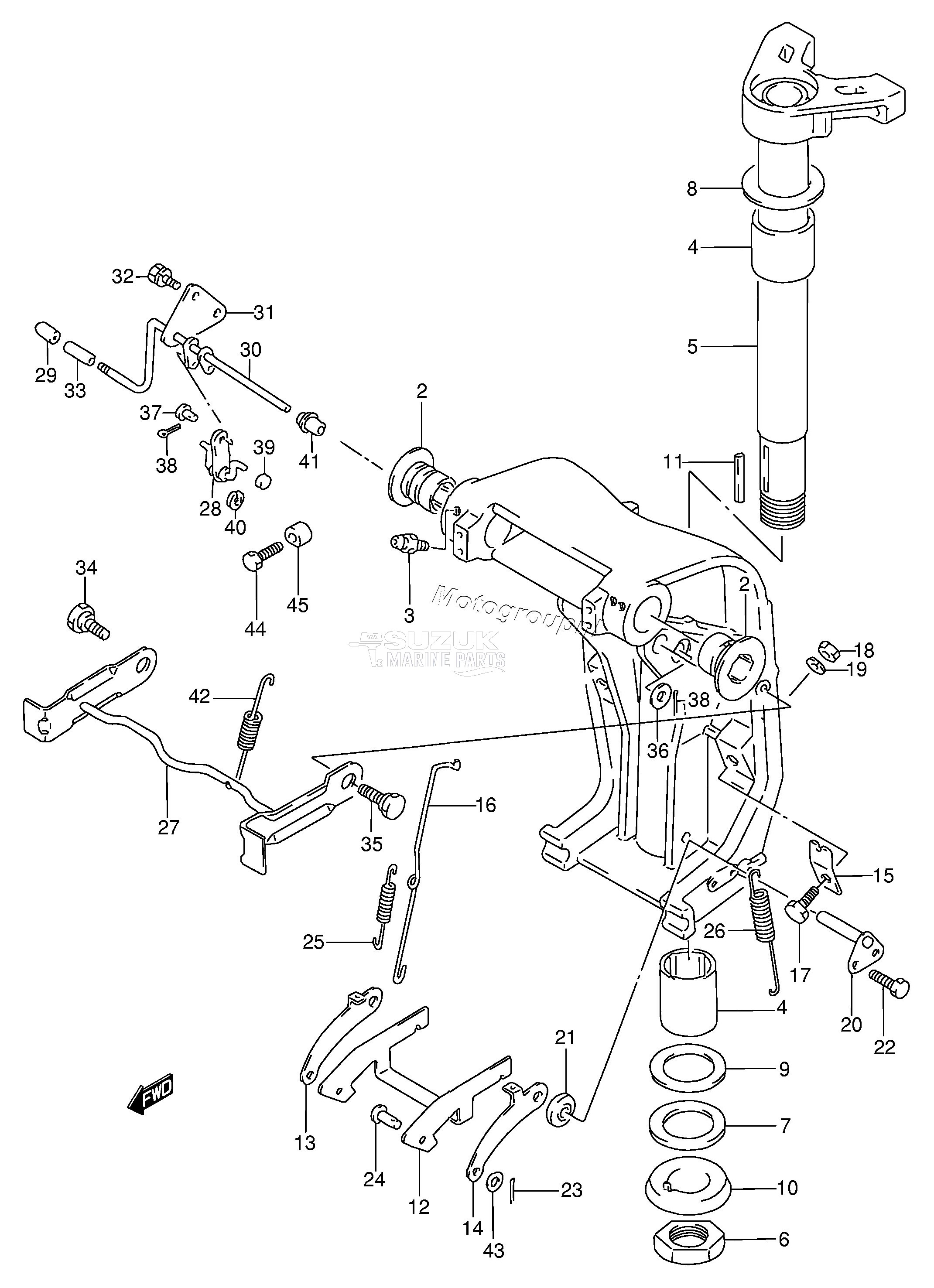 SWIVEL BRACKET (DT115Q:E38)