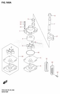 DF30A From 03003F-610001 (P01 P40)  2016 drawing WATER PUMP (DF25A:P01)