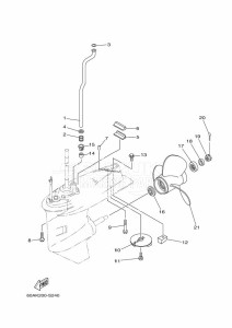 F50DETL drawing LOWER-CASING-x-DRIVE-2