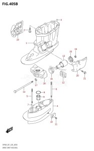 DF75A From 07501F-340001 (E03)  2023 drawing DRIVE SHAFT HOUSING (DF80A)