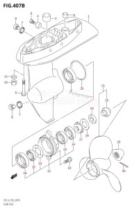 DF6 From 00601F-980001 (P03)  2009 drawing GEAR CASE (DF4:(K4,K5,K6,K7,K8,K9,K10,011),DF6)