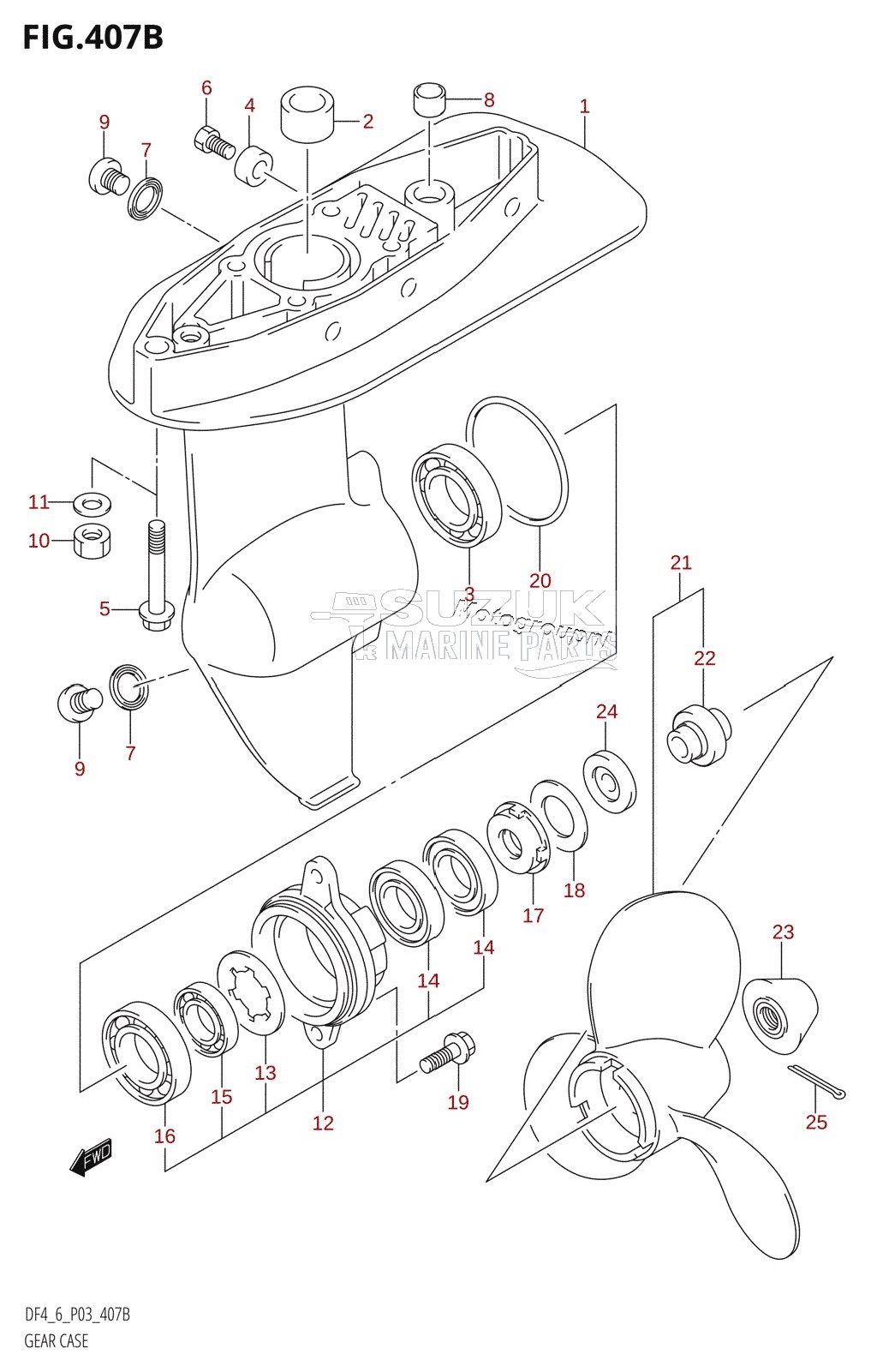 GEAR CASE (DF4:(K4,K5,K6,K7,K8,K9,K10,011),DF6)