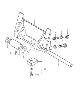 Outboard DT 65 drawing Cylinder Support