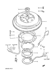 DT140 From 14002-300001 till 305081 ()  1983 drawing MAGNETO