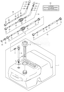 DT40 From 04003K-421001 ()  2004 drawing FUEL TANK (PLASTIC /​ 25L)