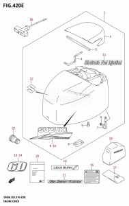 DF50A From 05003F-410001 (E03)  2014 drawing ENGINE COVER (DF60AVT)