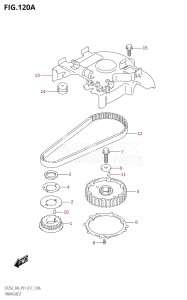 03003F-710001 (2017) 30hp P01 P40-Gen. Export 1 (DF30A  DF30AQ  DF30AR  DF30AT  DF30ATH  DT30  DT30R) DF30A drawing TIMING BELT