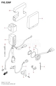 04003F-340001 (2023) 40hp E01 E11-Gen. Export 1-and 2 (DF40A  DF40AQH  DF40AT  DF40ATH) DF40A drawing PTT SWITCH / ENGINE CONTROL UNIT (SEE NOTE)