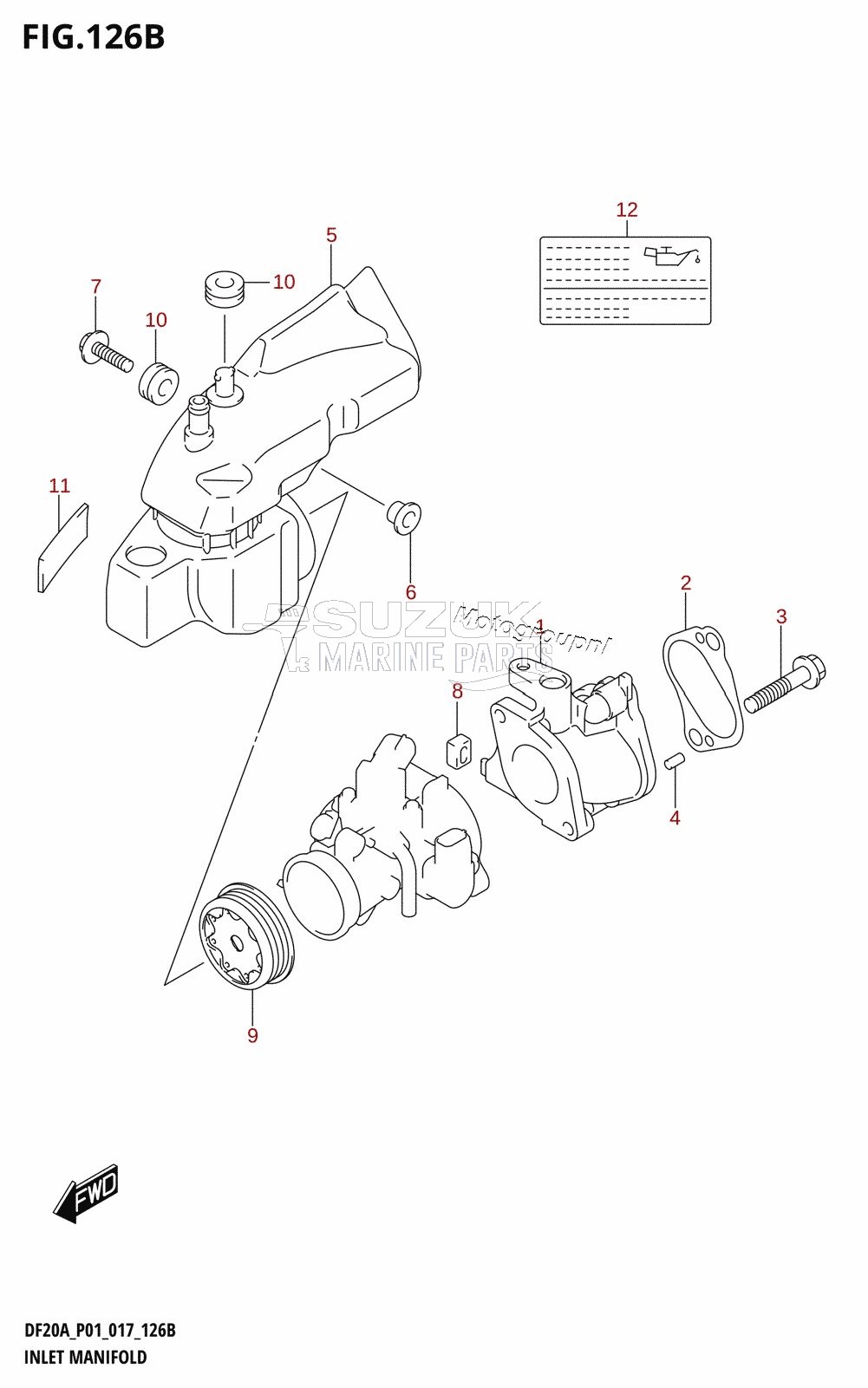 INLET MANIFOLD (DF9.9BR:P01)