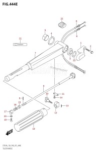 DT15A From 01503K-510001 (P36)  2015 drawing TILLER HANDLE (DT15A:P40)