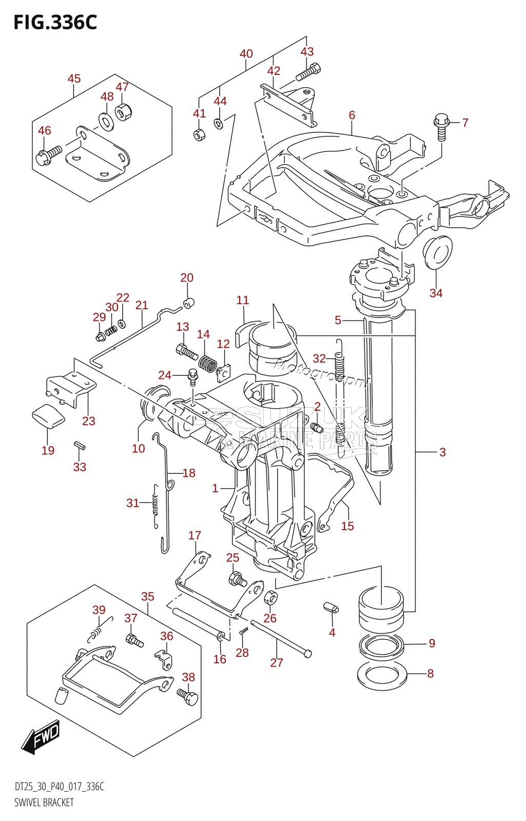 SWIVEL BRACKET (DT30R:P40)