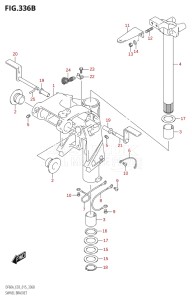 06003F-510001 (2005) 60hp E03-USA (DF60AVT) DF60A drawing SWIVEL BRACKET (DF50A:E03)