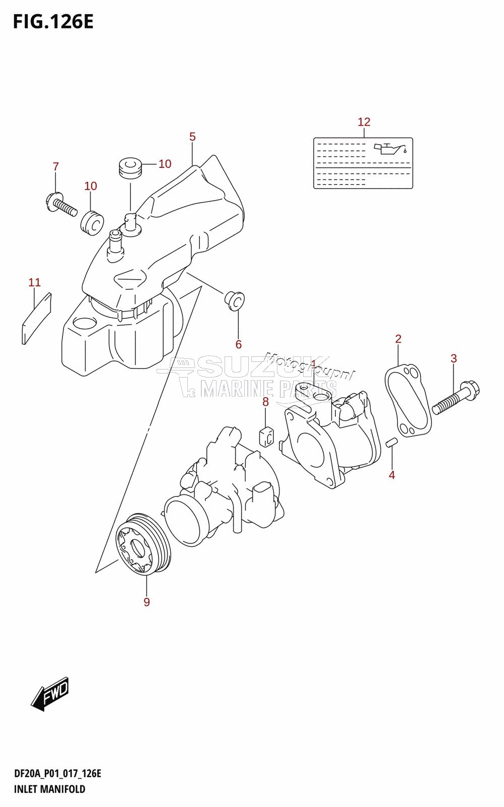 INLET MANIFOLD (DF15AR:P01)