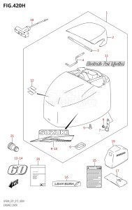 06002F-510001 (2005) 60hp E01 E40-Gen. Export 1 - Costa Rica (DF60A  DF60AQH  DF60ATH) DF60A drawing ENGINE COVER (DF60A:E40)