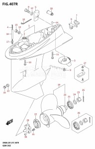 DF40A From 04003F-710001 (E01)  2017 drawing GEAR CASE (DF60AVT:E01)