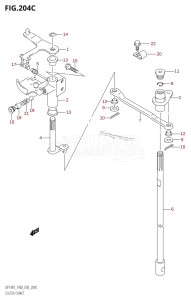 DF140 From 14001F-980001 (E03)  2009 drawing CLUTCH SHAFT (K6,K7,K8,K9,K10,011)