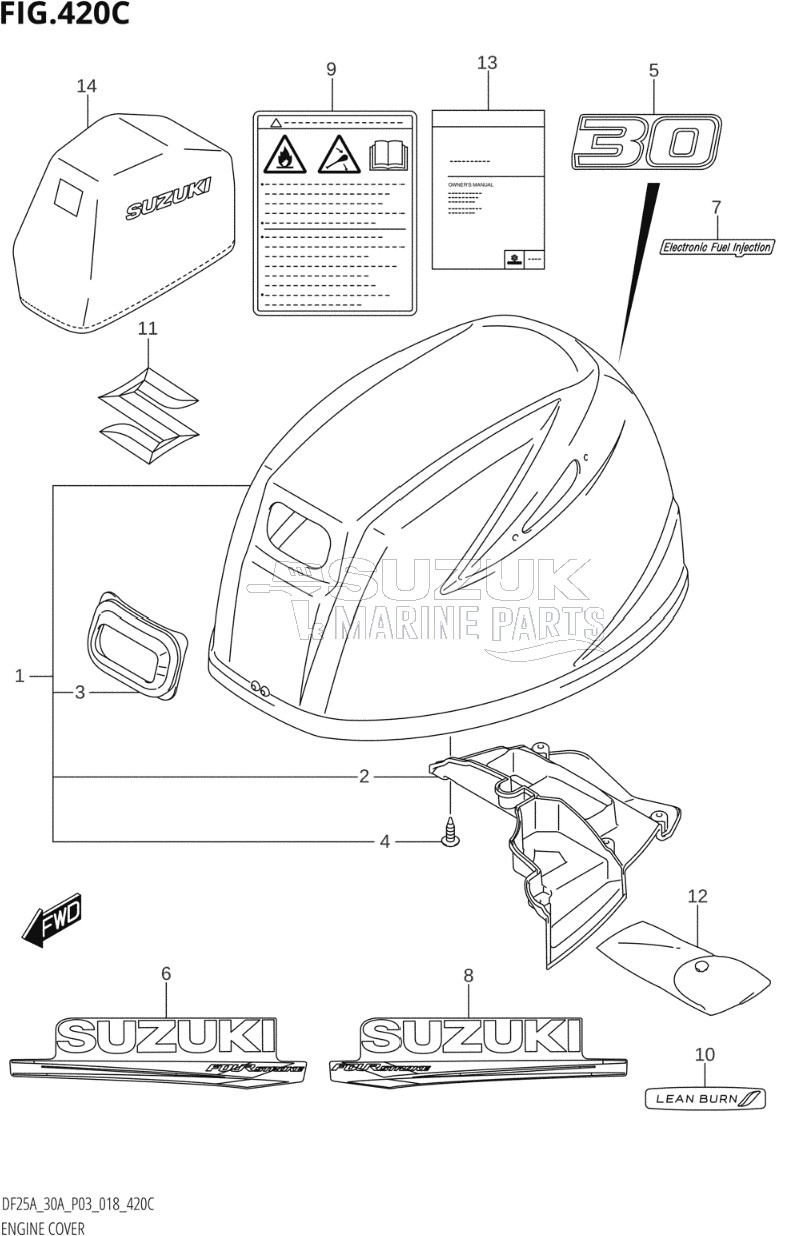 ENGINE COVER (DF30AT,DF30ATH)