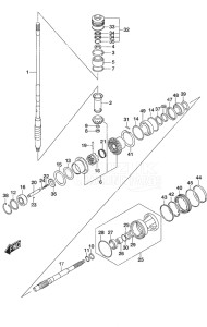 Outboard DF 250AP drawing Transmission