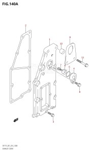 DF150Z From 15002Z-410001 (E01 E40)  2014 drawing EXHAUST COVER