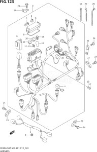 04004F-210001 (2012) 40hp E34-Italy (DF40AST) DF40A drawing HARNESS (DF40A E01)