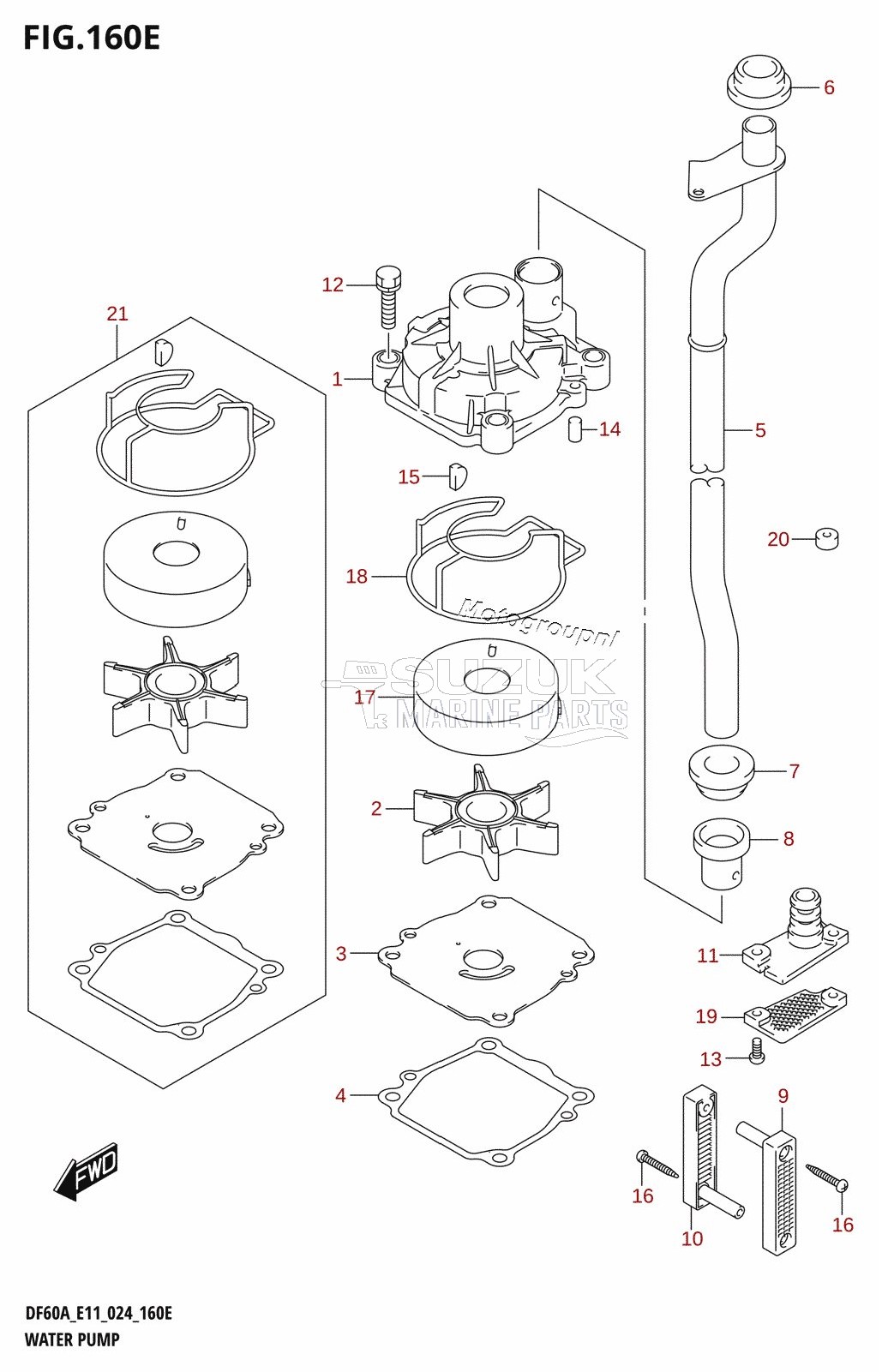 WATER PUMP (DF60AVTH)