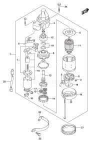 DF 300AP drawing Starting Motor