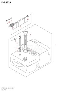 DF115AZ From 11503Z-310001 (E01 E40)  2013 drawing FUEL TANK