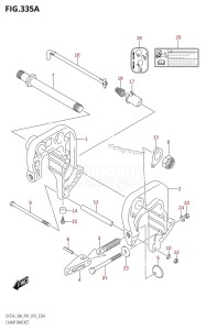 DF30A From 03003F-810001 (P01 P40)  2018 drawing CLAMP BRACKET (DF25A,DF25AR,DF30AR)