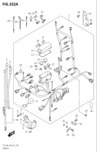 15002F-240001 (2022) 150hp E40-Costa Rica (DF150WT) DF150 drawing HARNESS