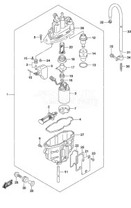 DF 90A drawing Fuel Vapor Separator