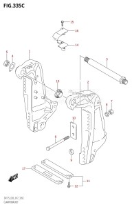 DF150Z From 15002Z-710001 (E03)  2017 drawing CLAMP BRACKET (DF175T:E03)