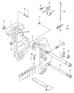 DT140 From 14002-581001 ()  1995 drawing CLAMP BRACKET (MODEL:96~00)