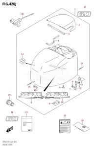 DF40A From 04003F-040001 (E01)  2020 drawing ENGINE COVER (DF60AQH:E40,DF60ATH:E40,DF60AVT:E40,DF60AVTH:E40)