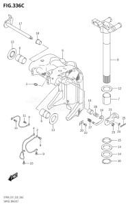 08002F-140001 (2021) 80hp E01 E40-Gen. Export 1 - Costa Rica (DF80AT) DF80A drawing SWIVEL BRACKET (DF70ATH,DF90ATH)