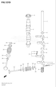 00801F-910001 (2019) 8hp P01-Gen. Export 1 (DF8A  DF8AR) DF8A drawing CAMSHAFT (DF9.9AR:P01)