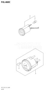 15002Z-510001 (2005) 150hp E01 E40-Gen. Export 1 - Costa Rica (DF150ZG) DF150ZG drawing METER (DF150Z:E01)