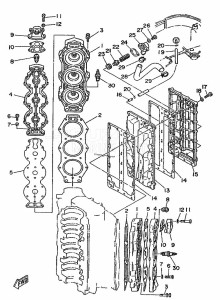 225AETO drawing CYLINDER--CRANKCASE