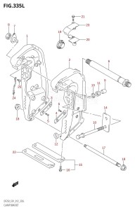 DF250Z From 25003Z-210001 (E01 E40)  2012 drawing CLAMP BRACKET (DF250Z:E01:(X-TRANSOM,XX-TRANSOM))