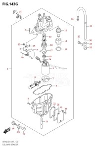 DF115A From 11503F-710001 (E11 E40)  2017 drawing FUEL VAPOR SEPARATOR (DF140AT:E40)