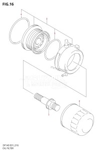 DF140 From 14001Z-780001 (E01 E40)  2007 drawing OIL FILTER