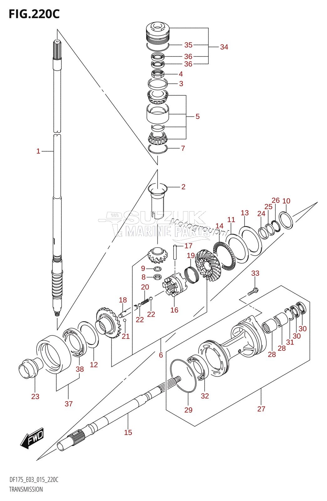 TRANSMISSION (DF150Z:E03)