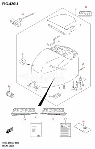 DF60A From 06002F-140001 (E01 E40 E11)  2021 drawing ENGINE COVER (DF50AVT:E03:(021,022,023))