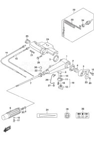 DF 9.9B drawing Tiller Handle