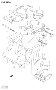 00252F-110001 (2011) 2.5hp P01-Gen. Export 1 (DF2.5) DF2.5 drawing SWIVEL BRACKET