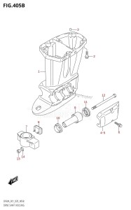 DF40A From 04004F-040001 (E34-Italy)  2020 drawing DRIVE SHAFT HOUSING (DF40AQH:E01,DF40ATH:E01,DF50ATH:E01)